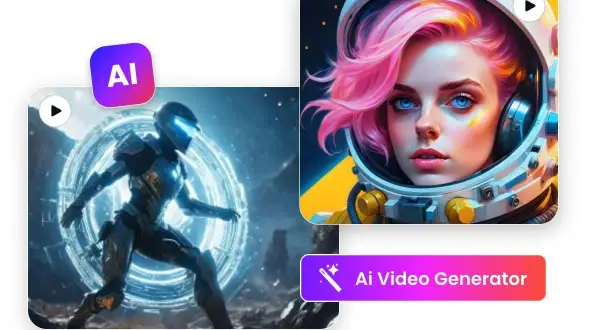 Cyberpunkowy wojownik i astronautka z różowymi włosami. To przykłady możliwości generatora filmów AI.